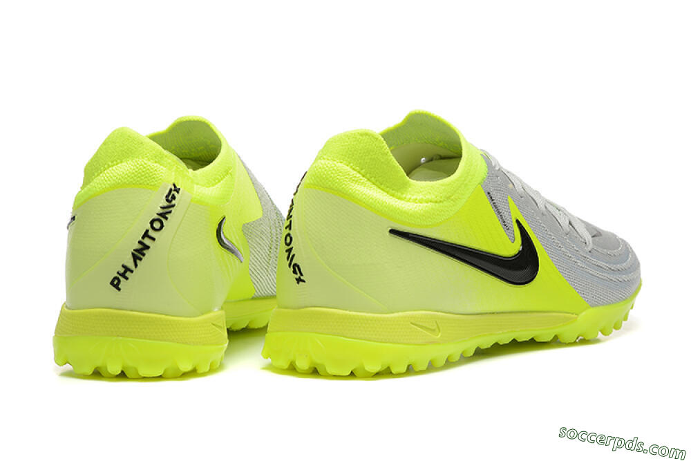Nike Phantom GX 2 Elite TF Low-Tops Football Shoes - Grey/Yellow/Black 9