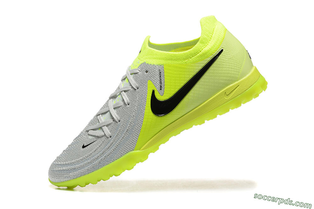 Nike Phantom GX 2 Elite TF Low-Tops Football Shoes - Grey/Yellow/Black 8
