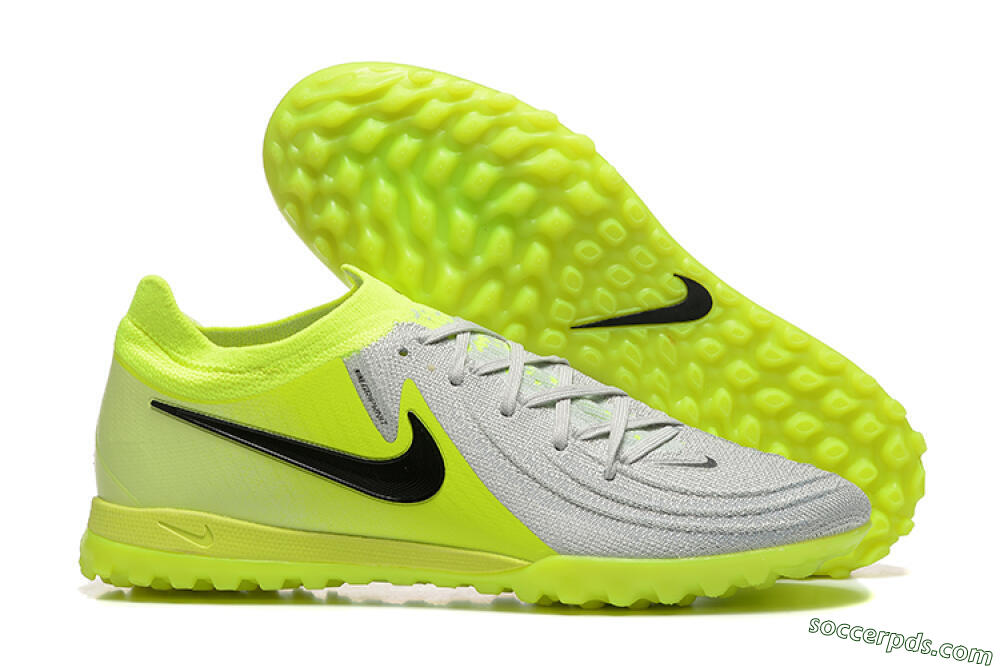 Nike Phantom GX 2 Elite TF Low-Tops Football Shoes - Grey/Yellow/Black 1