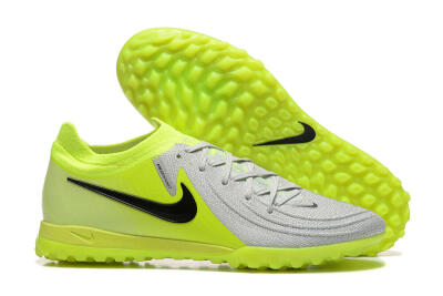 Nike Phantom GX 2 Elite TF Low-Tops Football Shoes - Grey/Yellow/Black