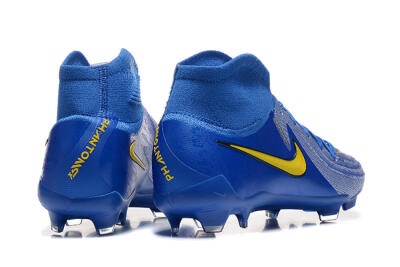 Nike Phantom Luna Elite FG High-Tops Football Boots - Blue/Silver/Yellow