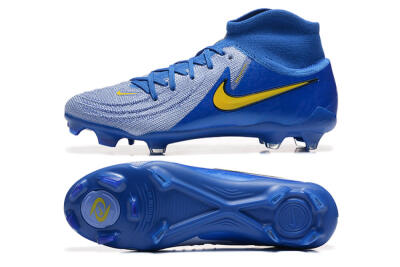 Nike Phantom Luna Elite FG High-Tops Football Boots - Blue/Silver/Yellow