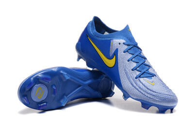 Nike Phantom Luna Elite FG Low-Tops Football Boots - Blue/Silver/Yellow