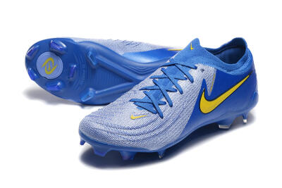 Nike Phantom Luna Elite FG Low-Tops Football Boots - Blue/Silver/Yellow