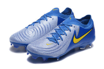 Nike Phantom Luna Elite FG Low-Tops Football Boots - Blue/Silver/Yellow