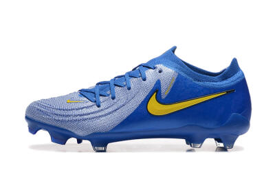 Nike Phantom Luna Elite FG Low-Tops Football Boots - Blue/Silver/Yellow