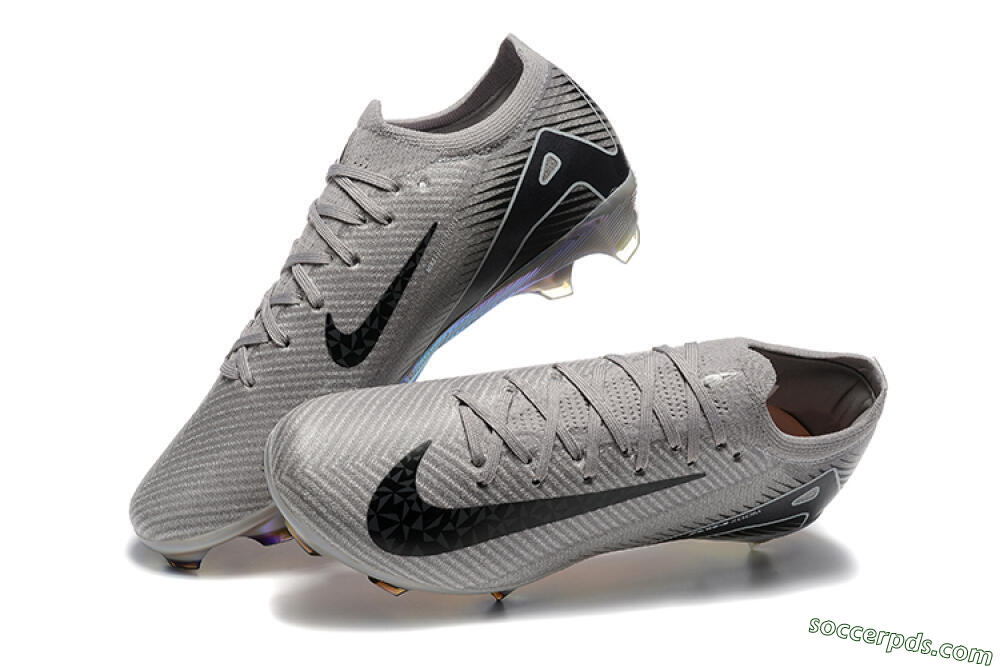 Nike Air Zoom Mercurial Vapor 16 Elite FG Low-Tops Football Boots - Grey/Black/White/Gold 6