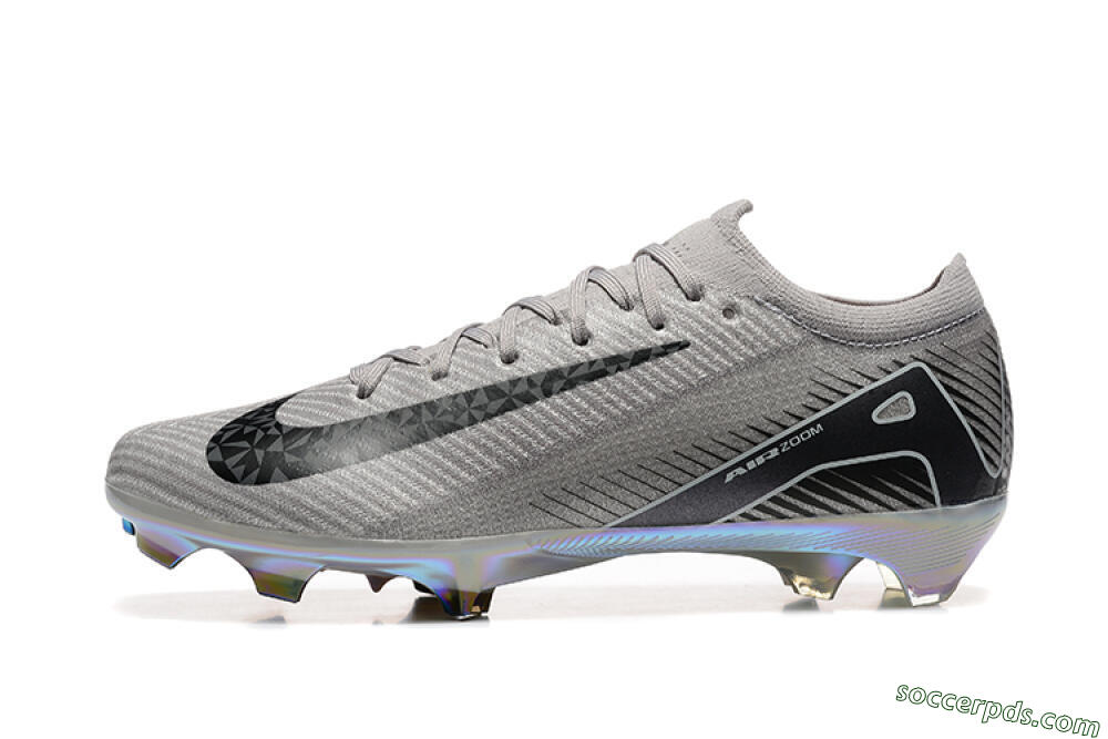 Nike Air Zoom Mercurial Vapor 16 Elite FG Low-Tops Football Boots - Grey/Black/White/Gold 2