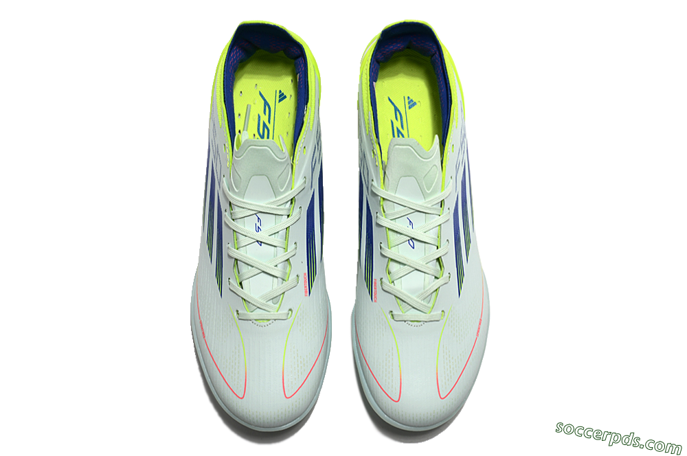 Adidas F50 Elite TF Low-Tops Football Shoes - Jade/Blue/Yellow 4