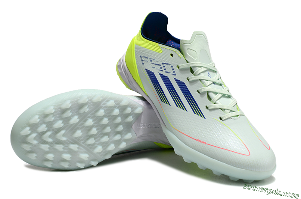 Adidas F50 Elite TF Low-Tops Football Shoes - Jade/Blue/Yellow 3