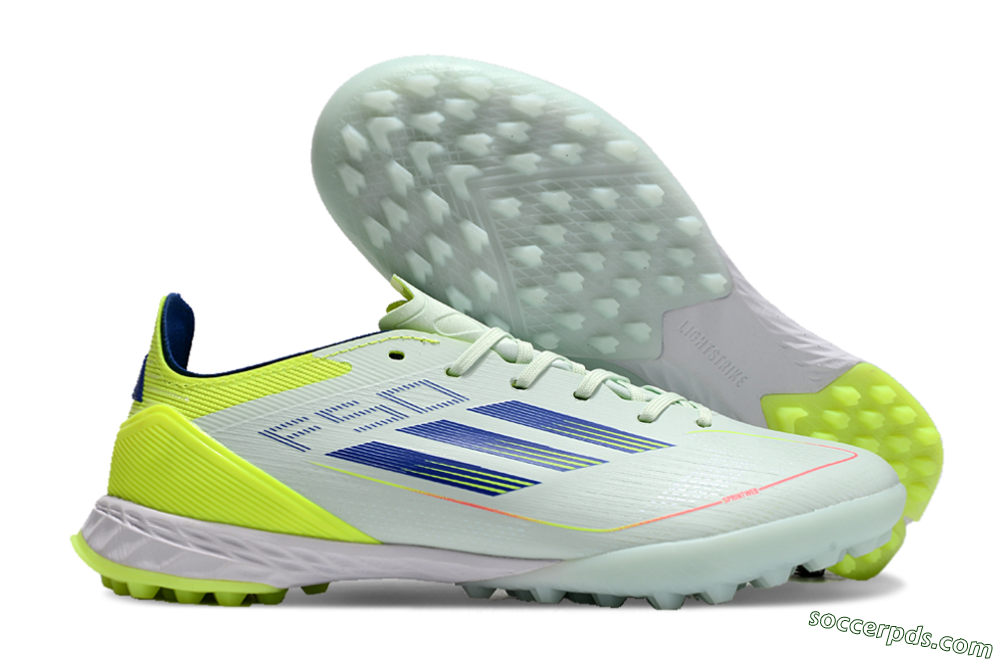 Adidas F50 Elite TF Low-Tops Football Shoes - Jade/Blue/Yellow 1