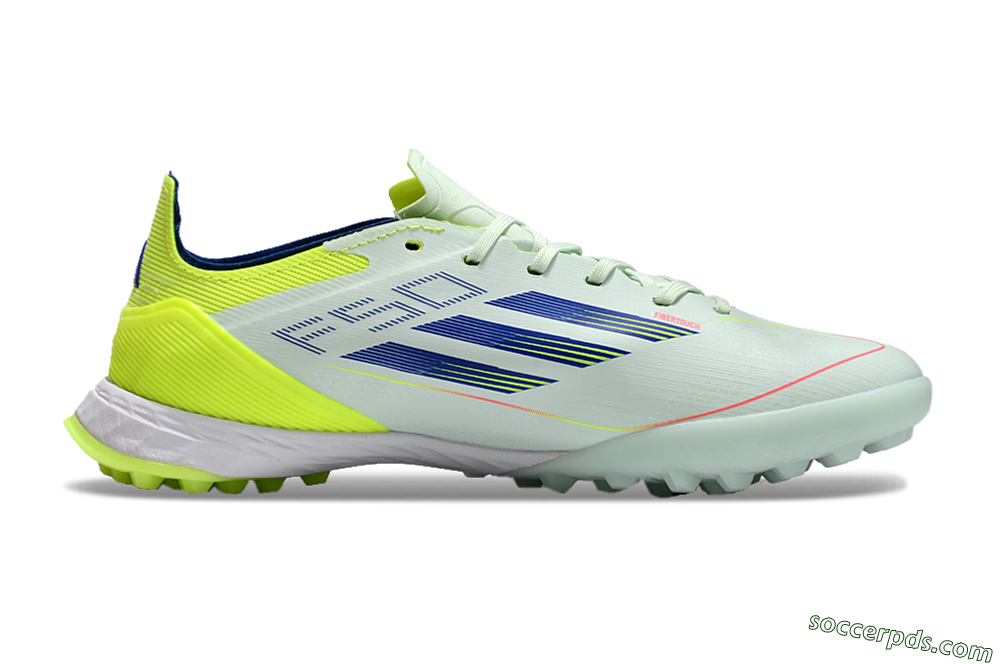 Adidas F50 Elite TF Low-Tops Football Shoes - Jade/Blue/Yellow 7