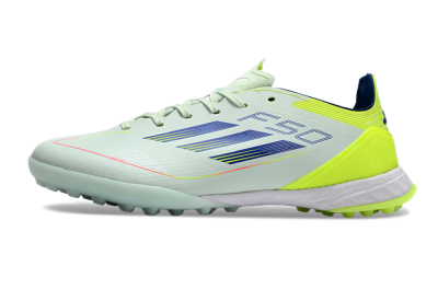 Adidas F50 Elite TF Low-Tops Football Shoes - Jade/Blue/Yellow