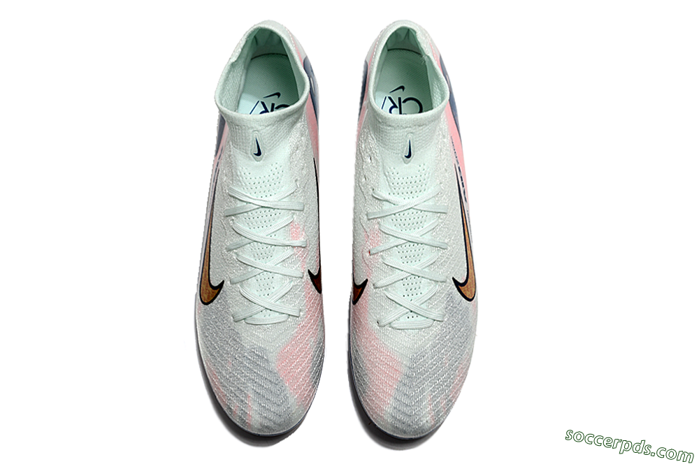 Nike Air Zoom Mercurial Superfly 10 Elite AG High-Tops Football Boots - Jade/Yellow/Pink/Blue 4
