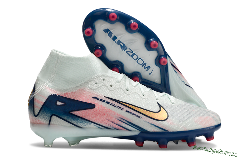 Nike Air Zoom Mercurial Superfly 10 Elite AG High-Tops Football Boots - Jade/Yellow/Pink/Blue 1