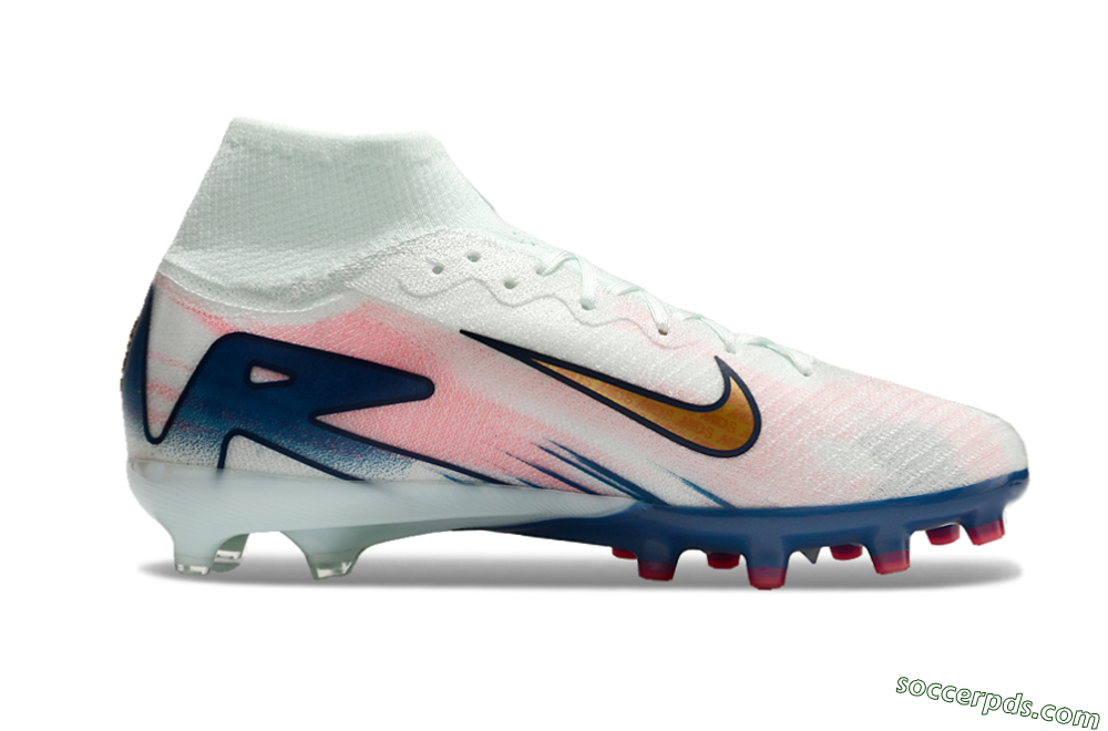Nike Air Zoom Mercurial Superfly 10 Elite AG High-Tops Football Boots - Jade/Yellow/Pink/Blue 7