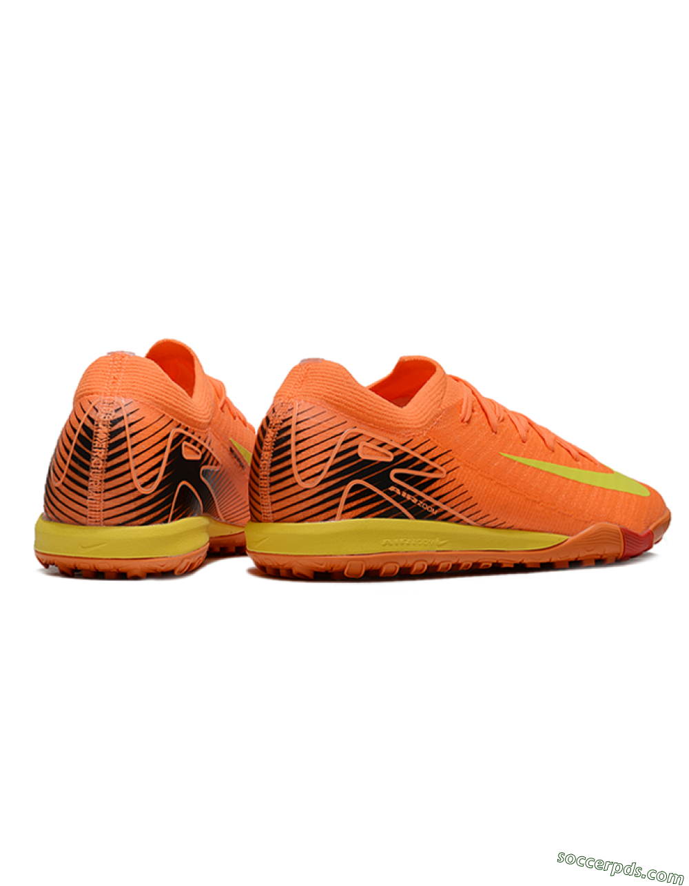 Nike Air Zoom Mercurial Vapor 16 Elite TF Low-Tops Football Shoes - Orange/Yellow/Black 6