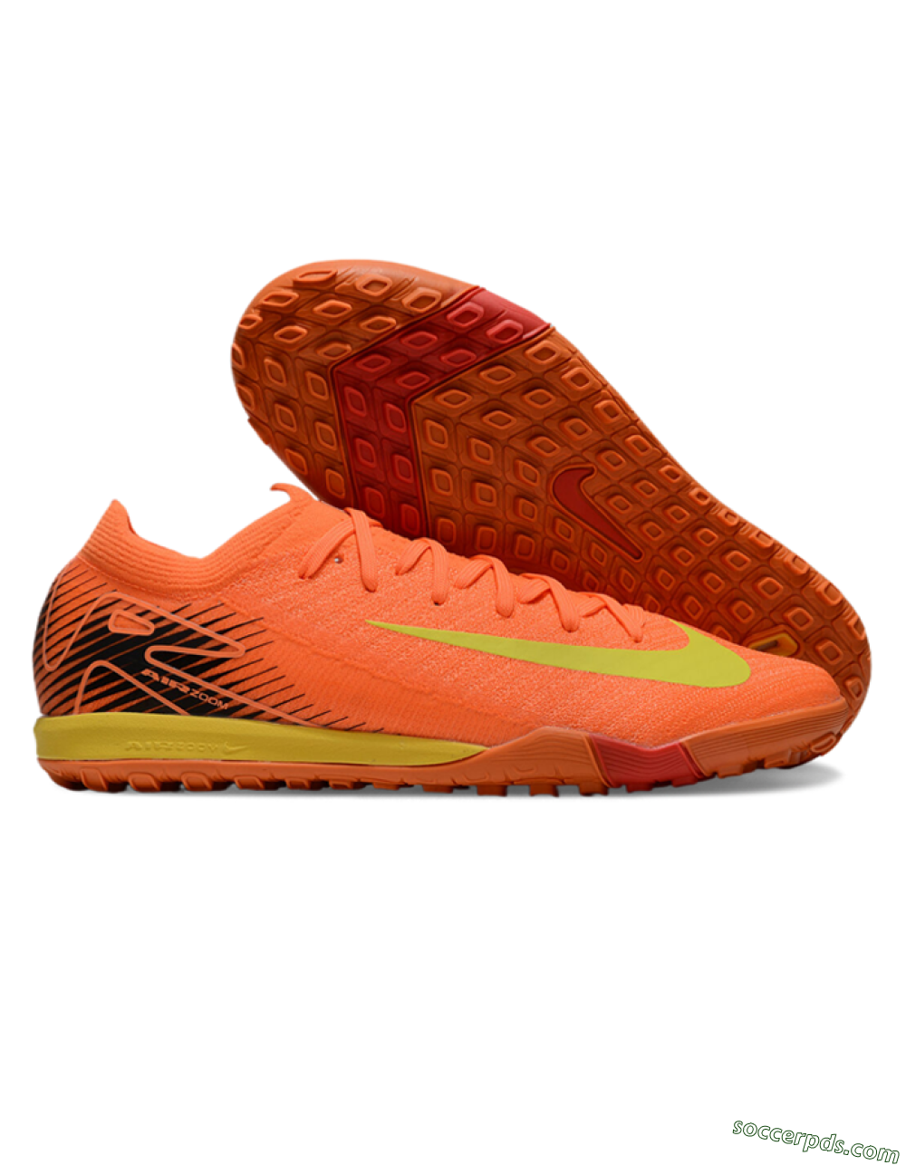 Nike Air Zoom Mercurial Vapor 16 Elite TF Low-Tops Football Shoes - Orange/Yellow/Black 1