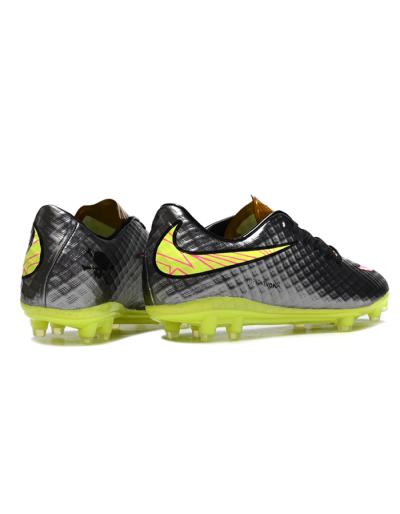 Nike Hypervenom Phantom FG Low-Tops Football Boots - Black/Gold/Pink/Yellow