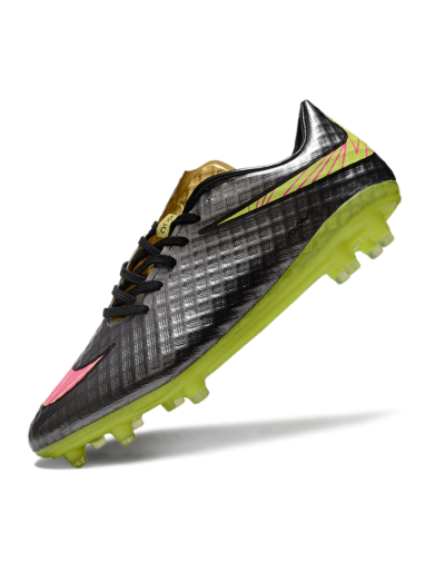 Nike Hypervenom Phantom FG Low-Tops Football Boots - Black/Gold/Pink/Yellow