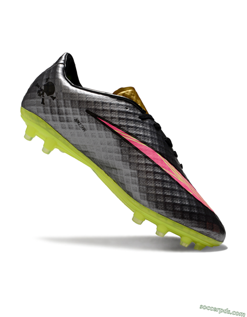 Nike Hypervenom Phantom FG Low-Tops Football Boots - Black/Gold/Pink/Yellow 4