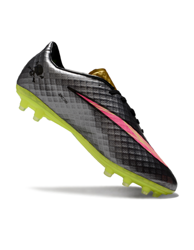 Nike Hypervenom Phantom FG Low-Tops Football Boots - Black/Gold/Pink/Yellow