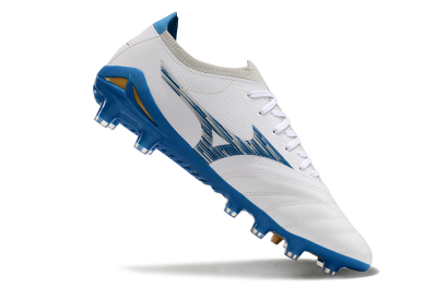 Mizuno Morelia Neo 3 FG Low-Tops Football Boots - White/Blue/Yellow