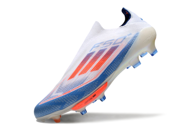Adidas F50+ Lightstrike Pro Laceless FG Low-Tops Football Boots - White/Red/Blue