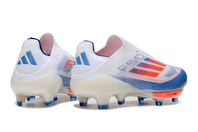 Adidas F50+ Lightstrike Pro Laceless FG Low-Tops Football Boots - White/Red/Blue