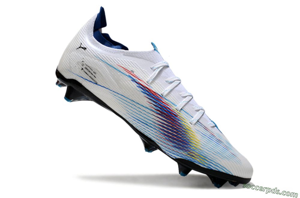 Puma Ultra 5 Ultimate FG Low-Tops Football Boots - Blue/White/Black 4