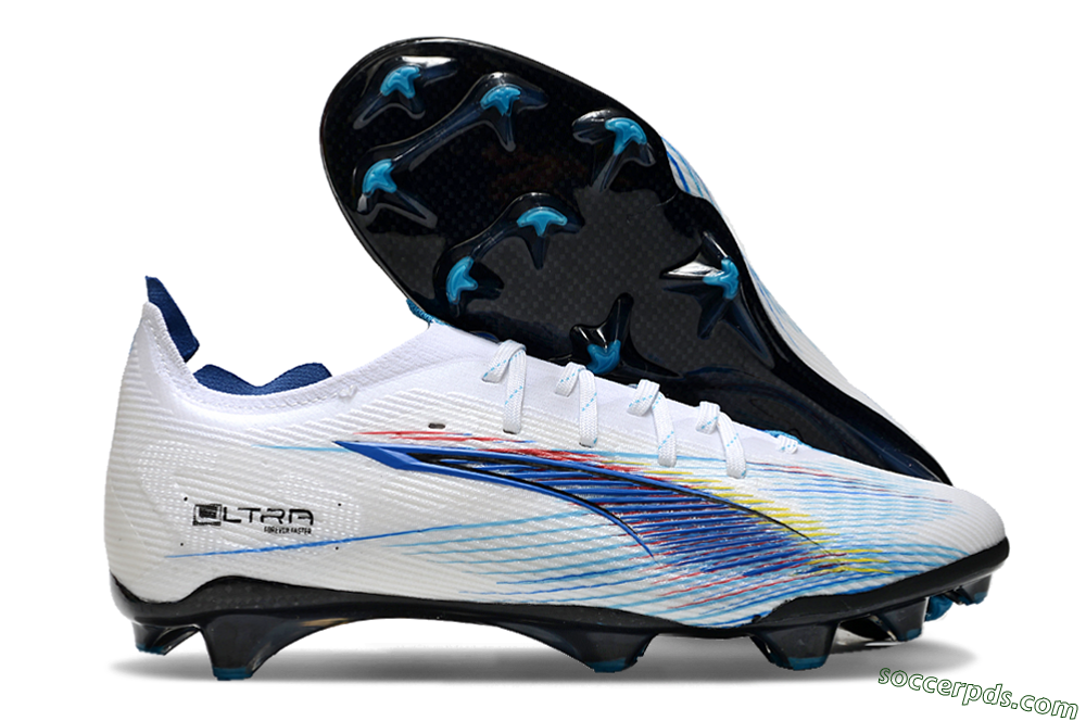 Puma Ultra 5 Ultimate FG Low-Tops Football Boots - Blue/White/Black 1