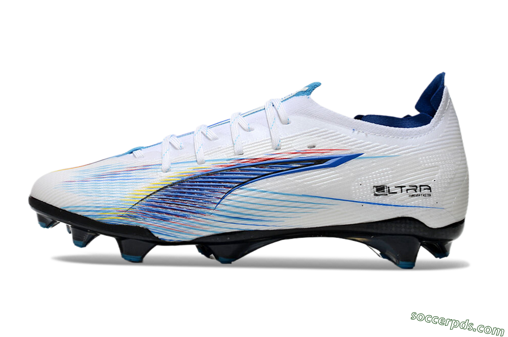 Puma Ultra 5 Ultimate FG Low-Tops Football Boots - Blue/White/Black 2