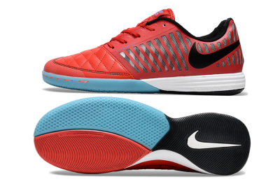 Nike Lunar Gato 2 IC Low-Tops Football Shoes - Red/Black/Blue/White