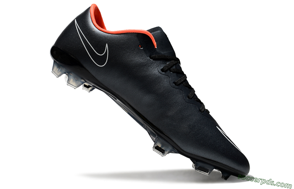 Nike Mercurial Vapor 10 FG Low-Tops Football Boots - Black/White/Orange 4