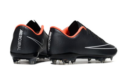 Nike Mercurial Vapor 10 FG Low-Tops Football Boots - Black/White/Orange