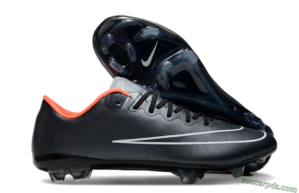 Nike Mercurial Vapor 10 FG Low-Tops Football Boots - Black/White/Orange 1