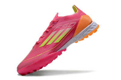 Adidas F50 Elite TF Low-Tops Football Shoes - Pink/Yellow/Orange