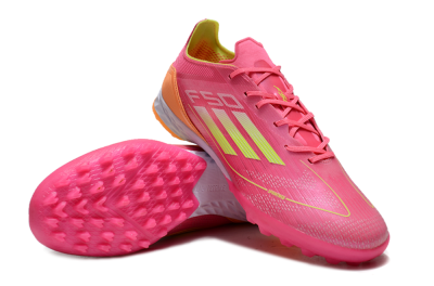 Adidas F50 Elite TF Low-Tops Football Shoes - Pink/Yellow/Orange