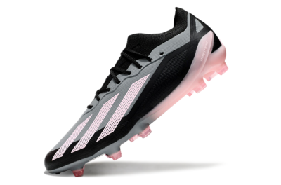 Adidas X Crazyfast.1 FG Low-Tops Football Boots - Grey/Black/Pink