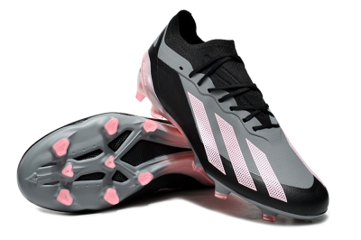 Adidas X Crazyfast.1 FG Low-Tops Football Boots - Grey/Black/Pink