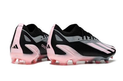 Adidas X Crazyfast.1 FG Low-Tops Football Boots - Grey/Black/Pink