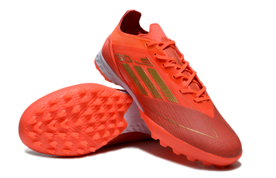 Adidas F50 Elite TF Low-Tops Football Shoes - Red/Gold/White