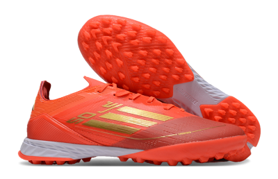 Adidas F50 Elite TF Low-Tops Football Shoes - Red/Gold/White
