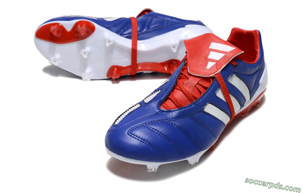 Adidas Predator Mutator Mania Tormentor Tongue FG Low-Tops Football Boots - Blue/White/Red 3
