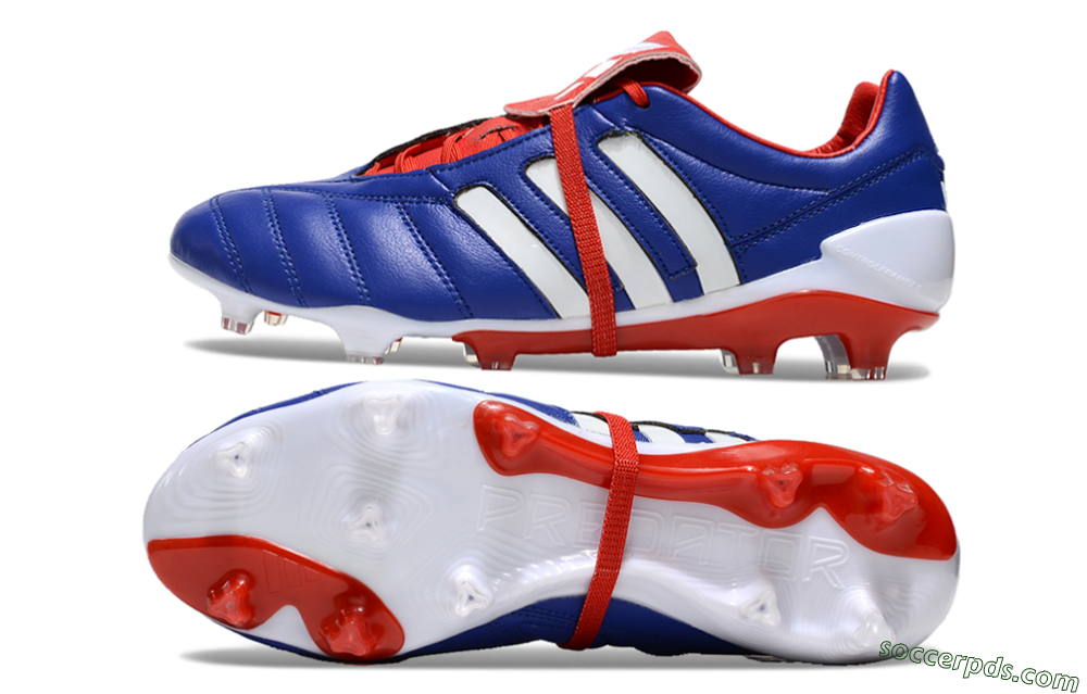 Adidas Predator Mutator Mania Tormentor Tongue FG Low-Tops Football Boots - Blue/White/Red 0