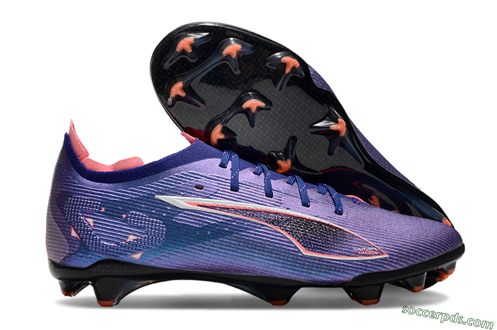 Puma Ultra 5 Ultimate FG Low-Tops Football Boots - Purple/Red/White 1