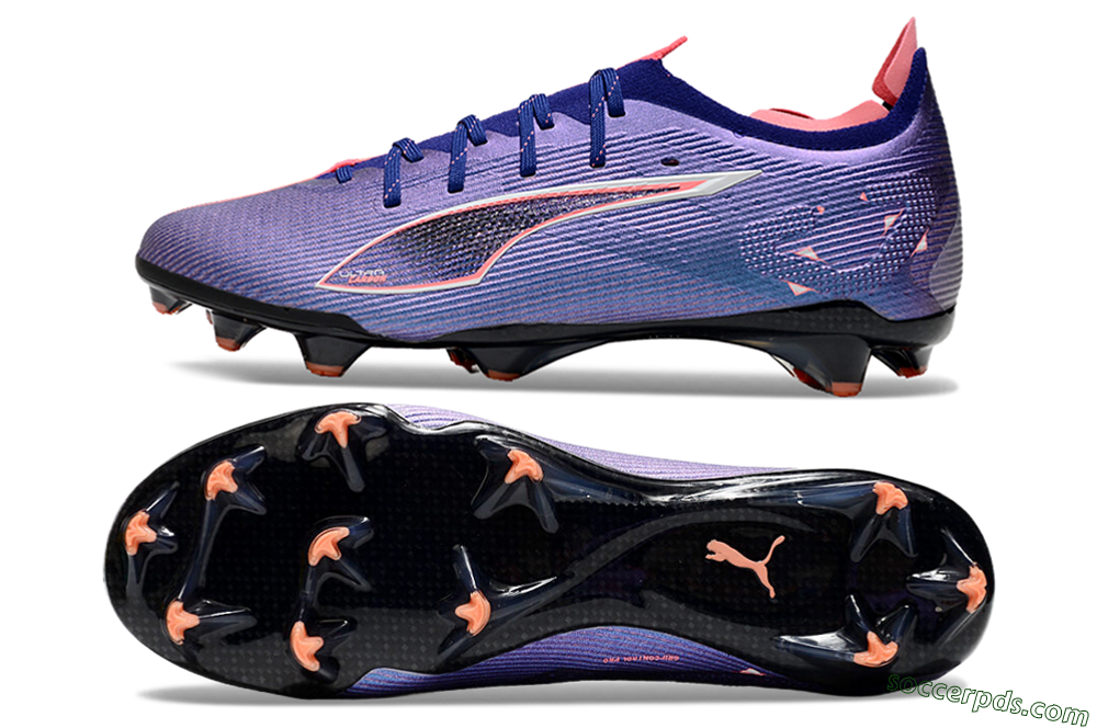 Puma Ultra 5 Ultimate FG Low-Tops Football Boots - Purple/Red/White 0
