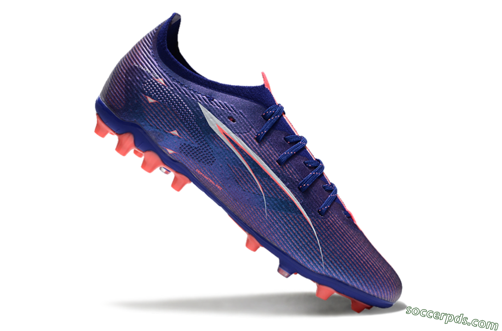 Puma Ultra 5 Ultimate MG Low-Tops Football Boots - Purple/Red/White 4