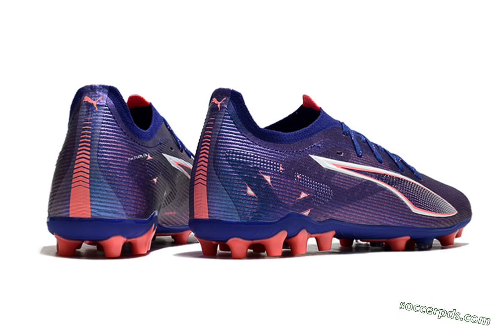 Puma Ultra 5 Ultimate MG Low-Tops Football Boots - Purple/Red/White 6