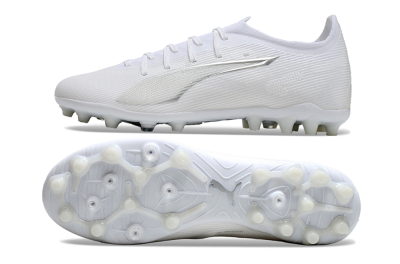Puma Ultra 5 Ultimate MG Low-Tops Football Boots - White/Silver